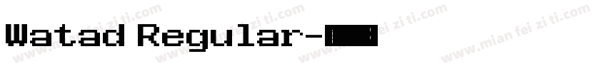 Watad Regular字体转换